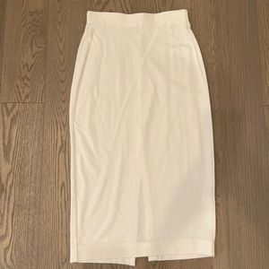 Aritzia- White Johan Viscose skirt